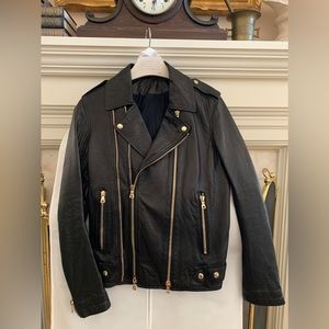 Like new Balmain Leather Biker Jacket